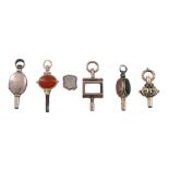 A COLLECTION OF POCKET WATCH KEYS, LATE 19TH TO EARLY 20TH CENTURY
