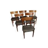 A SET OF SIX BEECH DINING CHAIRS, CIRCA 1980S