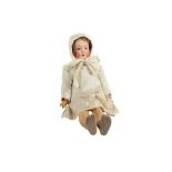 DOLLS: AN OTTO DRESSEL BISQUE HEAD DOLL, EARLY 20TH CENTURY