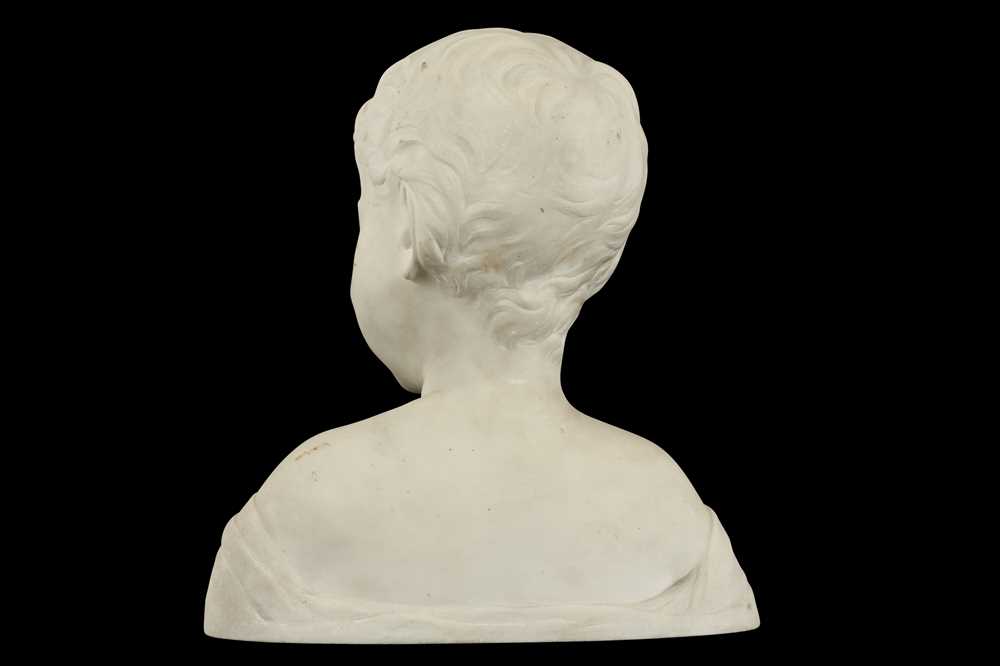 AFTER DESIDERIO DA SETTIGNANO (ITALIAN, 1428-1464) A CARRARA MARBLE BUST OF A BOY - Image 2 of 6