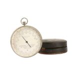 A LATE 19TH / EARLY 20TH CENTURY ALTITUDE BAROMETER SIGNED JULES RICHARD, PARIS
