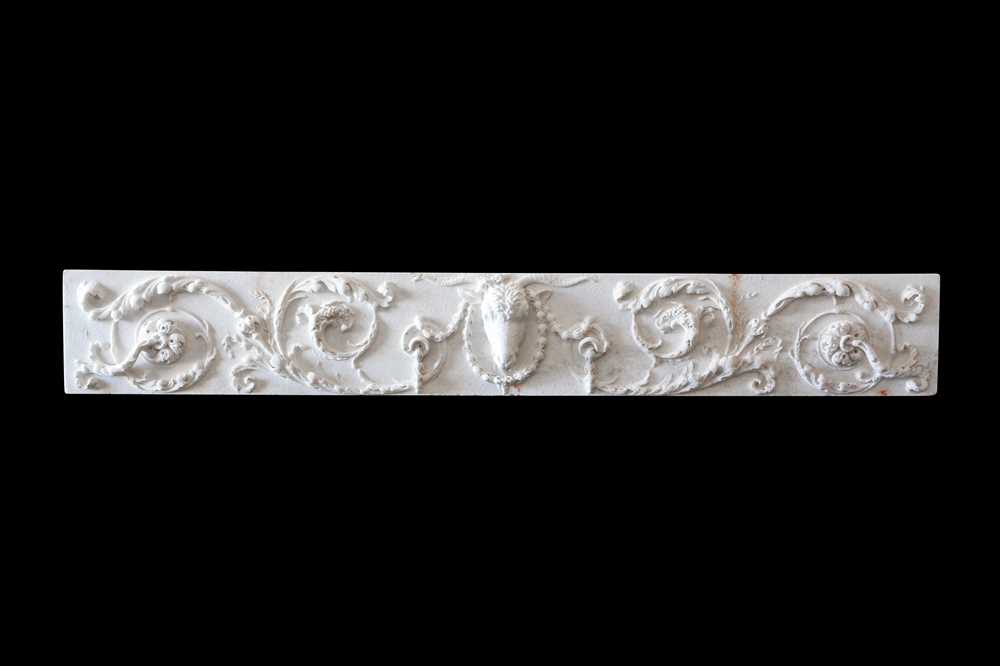 A LARGE ADAM STYLE ENGLISH MARBLE RELIEF, PROBABLY 18TH CENTURY