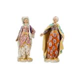 A PAIR OF 19TH CENTURY SAMSON OF PARIS PORCELAIN OTTOMAN FIGURES FOR THE TURKISH MARKET