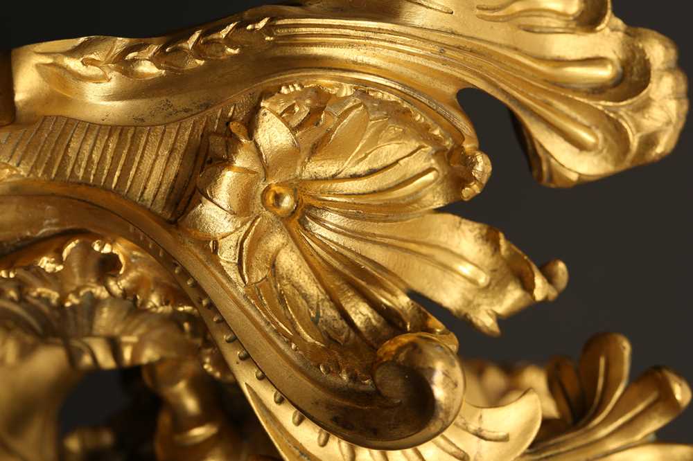 FERDINAND BARBEDIENNE: A FINE LATE 19TH CENTURY GILT BRONZE BRACKET - Image 4 of 8