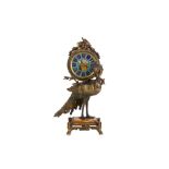 ATTRIBUTED TO L'ESCALIER DE CRISTAL, PARIS: A FINE LATE 19TH CENTURY FRENCH PEACOCK CLOCK