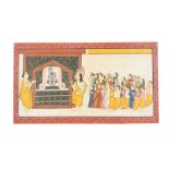 A COMMUNAL WORSHIP SCENE OF SHRINATHJI Possibly Kota, Rajasthan, North-Western India, 20th century