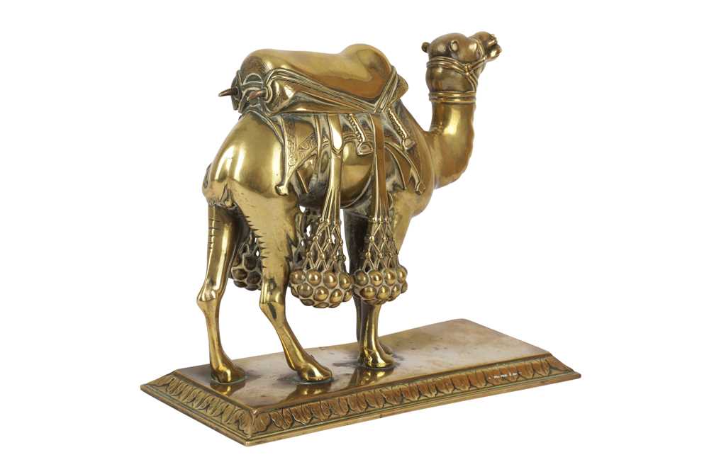 A POLISHED BRONZE MODEL OF A CAMEL, LATE 19TH CENTURY - Image 2 of 3