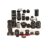 End Lot of Lenses, Inc 70mm & 50mm Pentax 110 etc.