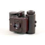 Rare GOMZ Liliput Brown Sub-Miniature Bakelite Camera.