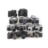 End-Lot of 35mm Classic Cameras.