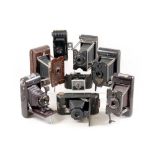 Group of Folding Bakelite Cameras.