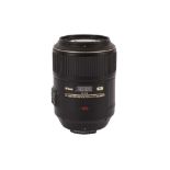 A Nikon 105mm f/2.8G IF-ED AF-S VR Micro-Nikkor Lens