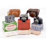 Group of Three Sub-Miniature Cameras, Boxed & with Instructions.