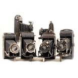 Group of Folding Cameras.