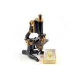 A Good Watson & Sons Brass Service Microscope.