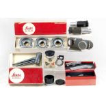 Group of Leica Hoods & Other Accessories.