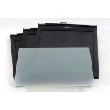 Three Fidelity 10x8 Film Holders & a Glass Screen.