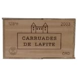 Carruades de Lafite 2003 12 bottles of Carruades de Lafite 2003