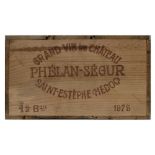 Chateau Phelan-Segur 1975 12 bottles of Chateau Phelan-Segur 1975