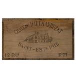 Chateau Haut-Marbuzet 1971 12 bottles of Chateau Haut-Marbuzet 1971