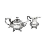 A William IV sterling silver part-tea service, London 1835/36 by messrs Lias