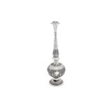An early to mid-20th century Anglo-Indian unmarked silver rose water sprinkler, Bombay circa 1940