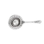 An early 20th century Iraqi silver and niello tea strainer, circa 1920-30 signed Omara, Zahroon