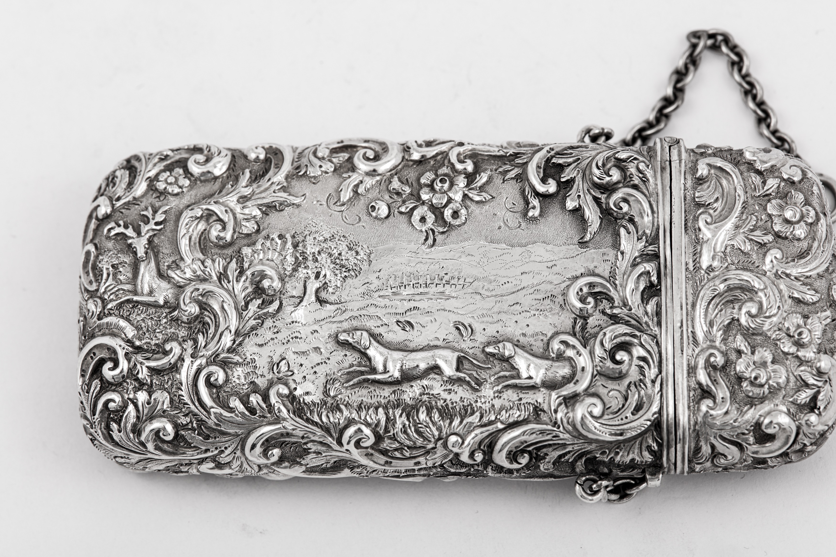 A Victorian sterling silver cheroot case Birmingham 1848 by William Dudley - Image 3 of 3