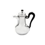 A mid-19th century Belgian silver coffee pot, Brussels circa 1840 by Auguste Bonnevie (reg. 16th