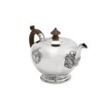A George III sterling silver teapot, London 1815 by Robert Garrard I (reg. 11th Aug 1802)