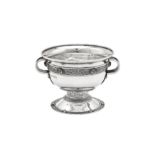 An Edwardian sterling silver twin handled bowl, London 1909 by Elkington and Co