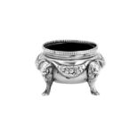 A William IV sterling silver salt, London 1836 by Joseph Hodgson