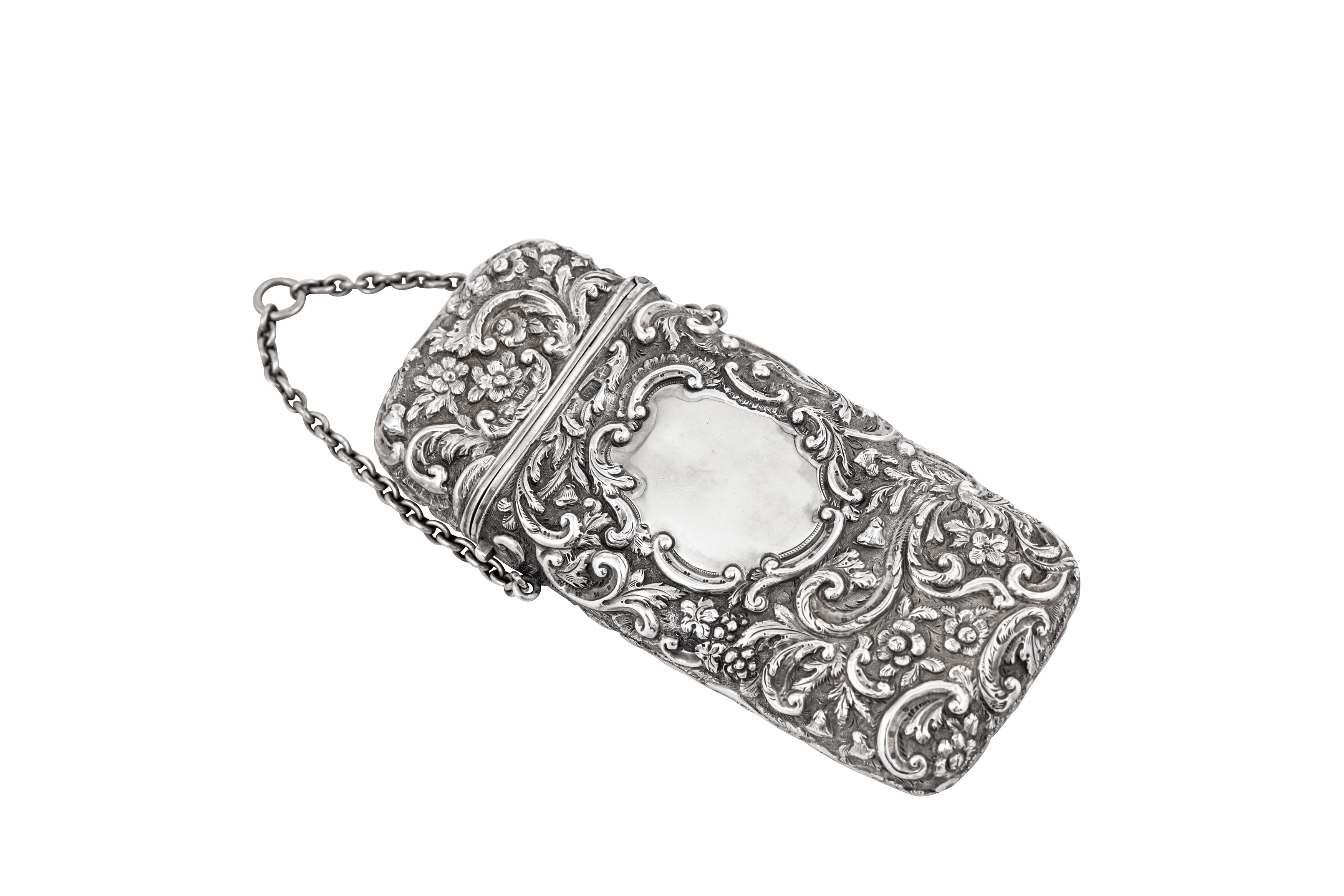 A Victorian sterling silver cheroot case Birmingham 1848 by William Dudley - Image 2 of 3