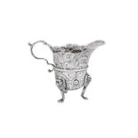 A George II Irish sterling silver cream jug, Dublin circa 1750 by Samuel Walker (active 1731-69)