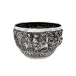 A late 19th /early 20th century Anglo – Indian unmarked silver bowl, probably Poona circa 1900