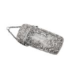 A Victorian sterling silver cheroot case Birmingham 1848 by William Dudley