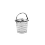 A George II sterling silver cream pail, London 1751 by George Campar (reg. 7th Nov 1749)