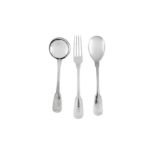 A mid-20th century German 800 standard silver flatware set, Bremen circa 1960 by Koch & Bergfeld