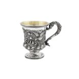 A William IV sterling silver christening mug, London 1831 by John James Keith