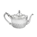 A George III sterling silver teapot, London 1799/1800 by Peter, Ann, and William Bateman (reg. Jan 1