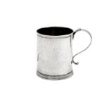 A rare early George III provincial silver mug, Manchester circa 1760 by William Hardwicke the elder