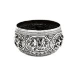 An early 20th century Burmese unmarked silver bowl, probably lower Burma, circa 1920