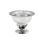 A mid-20th century Mexican sterling silver pedestal bowl, Mexico City circa 1950 by Sanborn