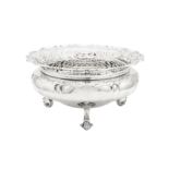 An Edwardian sterling silver rose bowl, London 1905 by Goldsmiths and Silversmiths