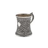 A late 19th century Anglo – Indian silver mug, Cutch circa 1880