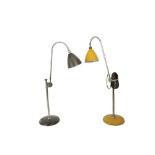 A BESTLITE BL 1 CHROME STEEL AND PATINATED LAMP, MID 20TH CENTURY