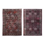 TWO BAKHTIARI CARPET, WEST PERSIA