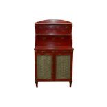 A REGENCY STYLE CHINOISERIE PINE CHIFFONIER, LATE 19TH CENTURY