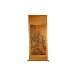 THREE CHINESE HANGING SCROLL PAINTINGS.