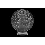 A LALIQUE ST. CHRISTOPHER CAR MASCOT